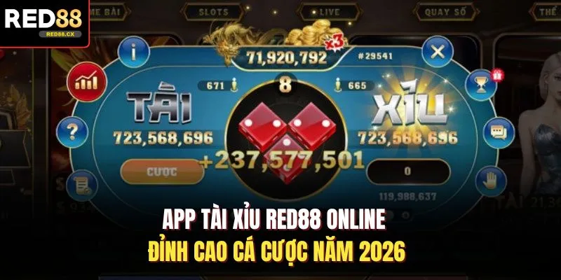App Tài Xỉu Red88 Online Đỉnh Cao Cá Cược Năm 2026