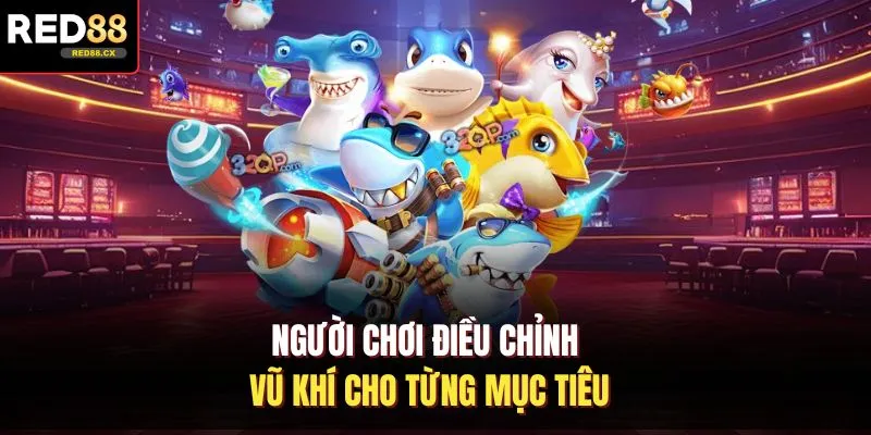 Người chơi điều chỉnh vũ khí cho từng mục tiêu