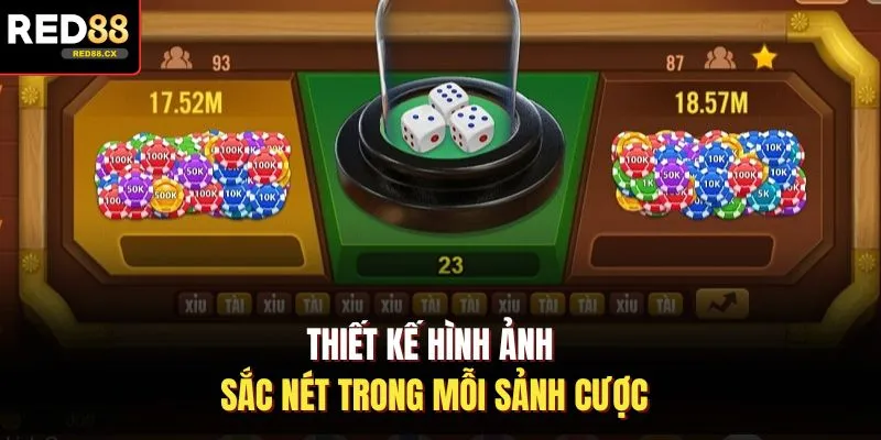 Thiết kế hình ảnh sắc nét trong mỗi sảnh cược